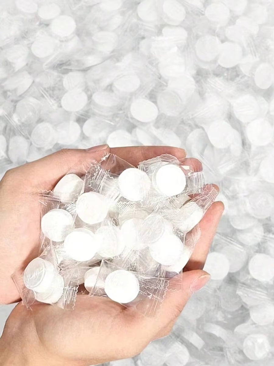 Portable Compressed Towels Portable Disposable Mini Compressed Coin Tissue Toilet Paper Tablets Wet And Dry Use Coin Tissue For Travel, Camping, Hiking, Sport, Beauty Salon Travel Essentials Travel Organizer For Beach Fall Decor Vacation Back To School